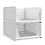 Pinkpum Stackable Plastic Storage Basket-Foldable Closet Organizers and Storage Bins 4 Pack-Drawe... | Amazon (US)