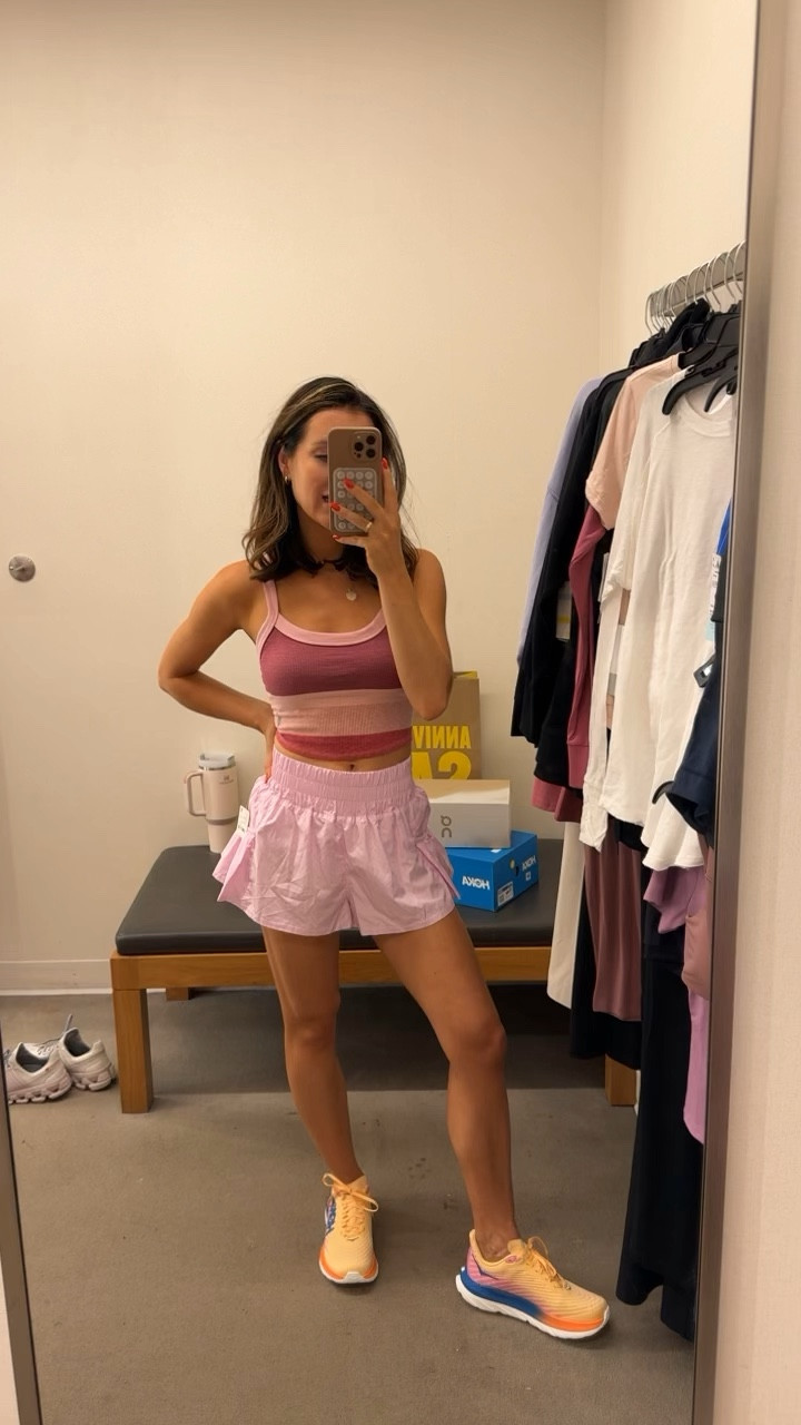 Free people tank + shorts fit TTS! Wouldn’t recommend for working out as the tank doesn’t have support without a sports bra but super cute and affordable! Shorts look like a skirt + have lining. 

#LTKVideo #LTKActive #LTKxNSale