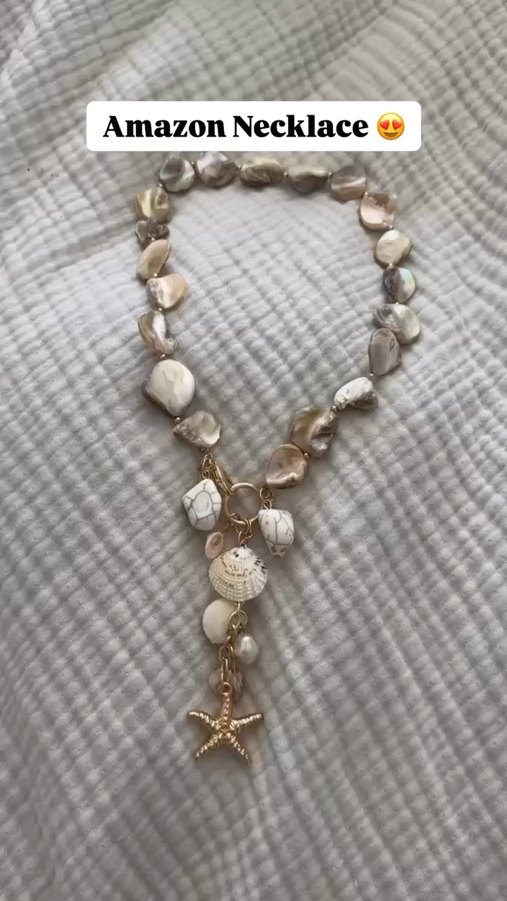The prettiest shell necklace! 

#LTKgrwm #LTKSeasonal #LTKootd
