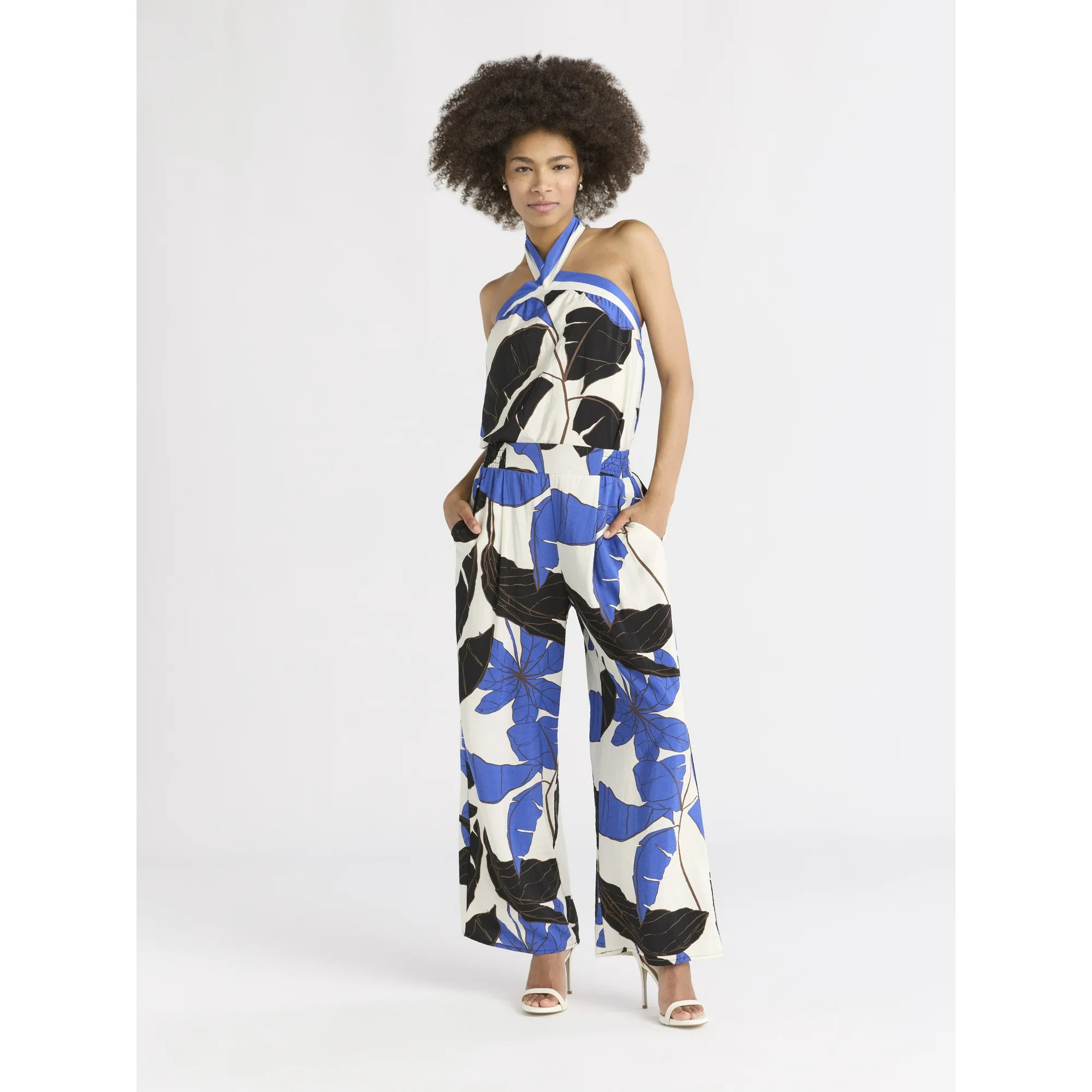 Sofia Jeans Women's and Women's Plus Drape Wide Leg Pants, 27" Inseam, Sizes XS-4X | Walmart (US)