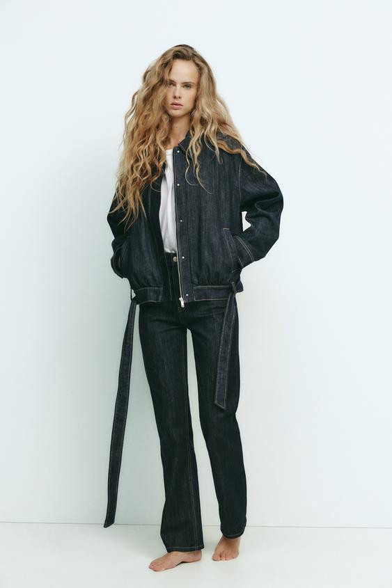 JEANS TRF DRITTI A VITA ALTA | Zara US