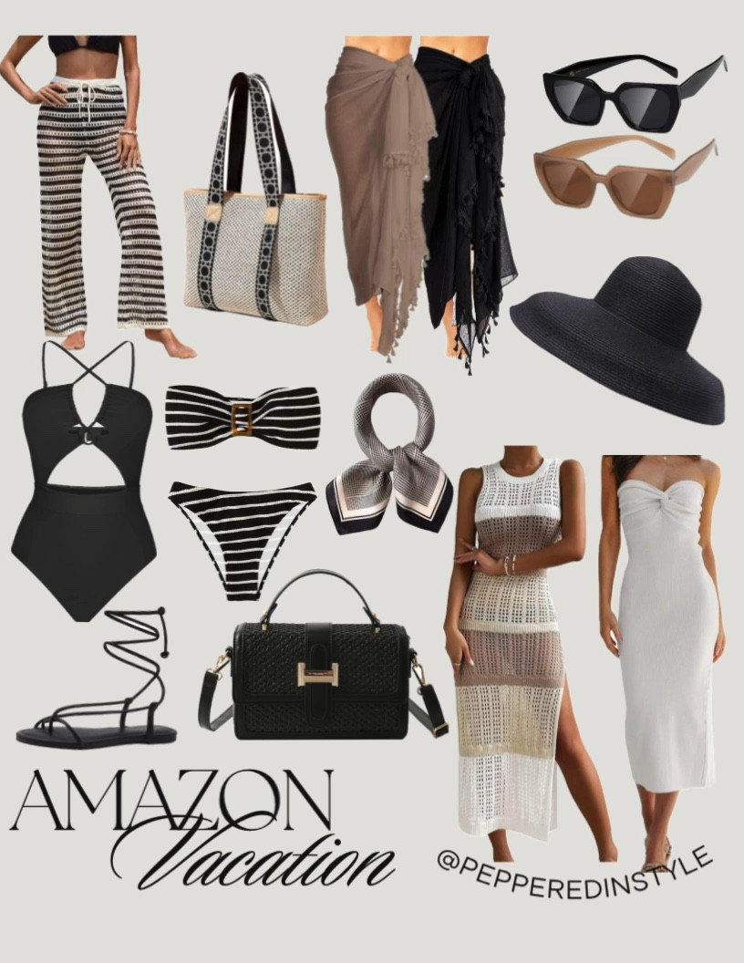 Amazon vacation. Vacation look. Vacation outfits. Vacation fashion. Vacation style. Swimsuits. Coverups  

#LTKtravel #LTKSeasonal #LTKfindsunder100