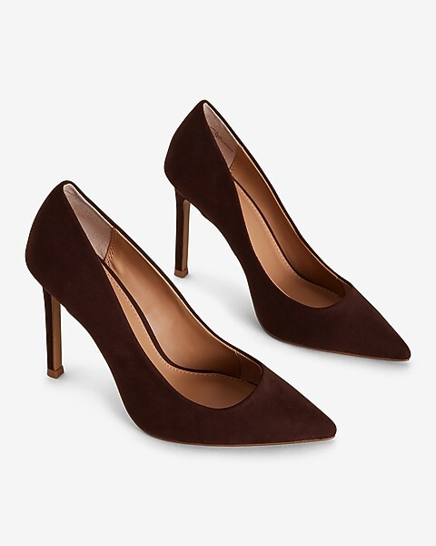 Faux Suede Pointed Toe Pumps | Express