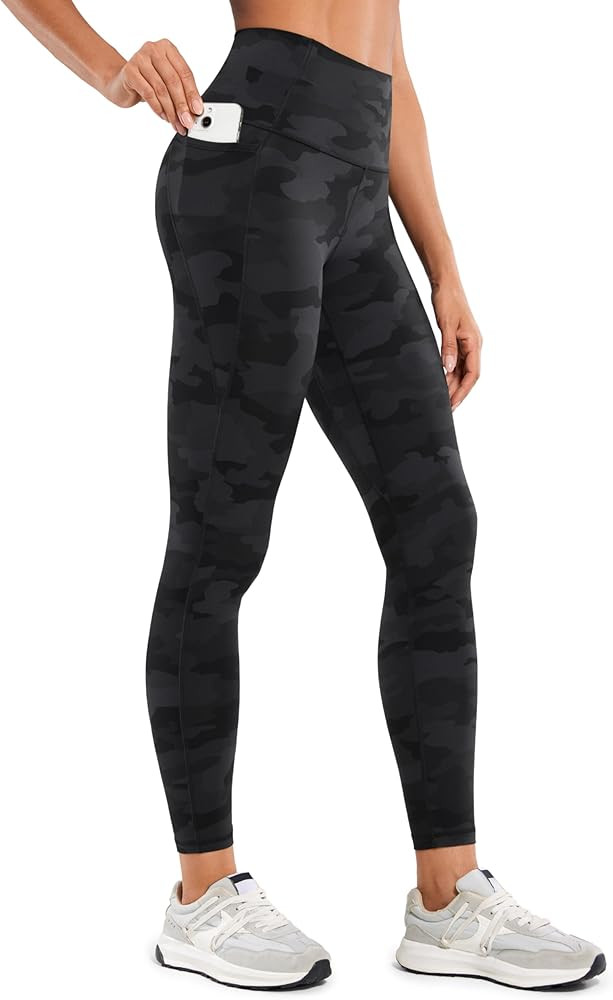 CRZ YOGA Womens Butterluxe Workout Leggings 25 Inches - High Waisted Gym Yoga Pants with Pockets ... | Amazon (US)