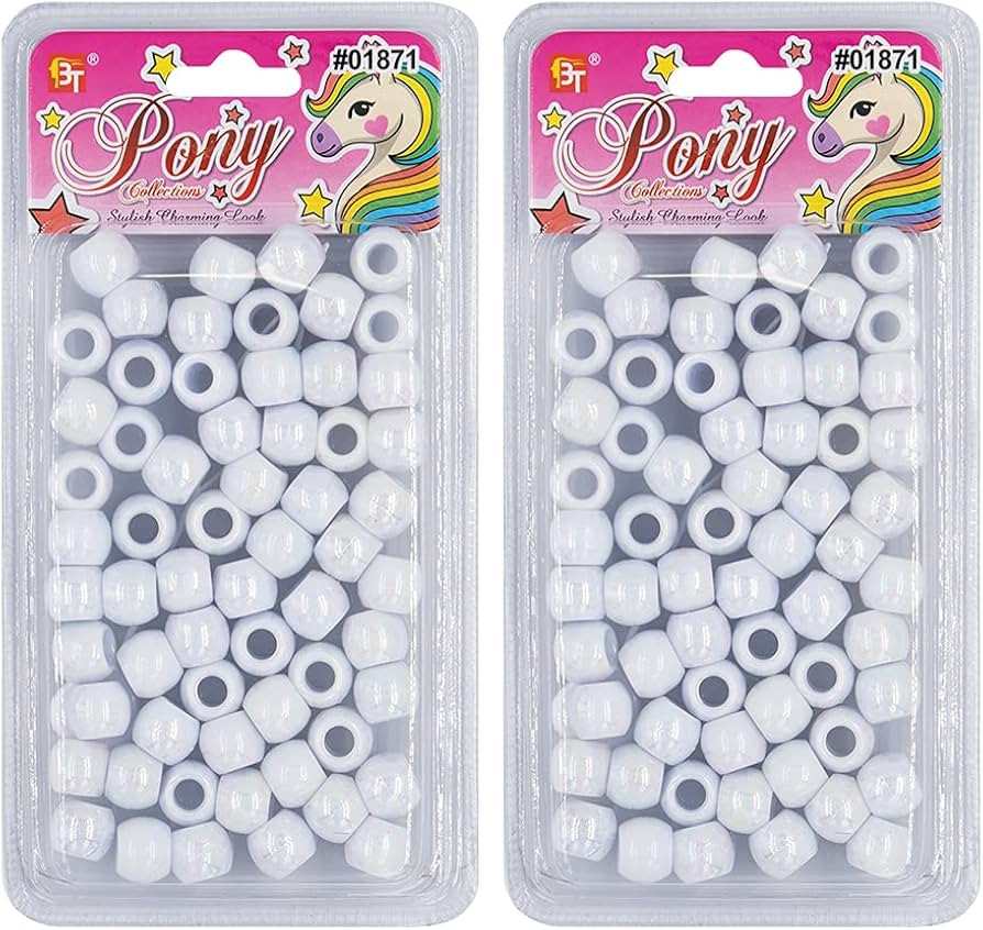 120 Pcs Beads Jewelry Making Kit DIY Hair Braiding Bracelet Ornaments Crafts Large Round Pearl Co... | Amazon (US)