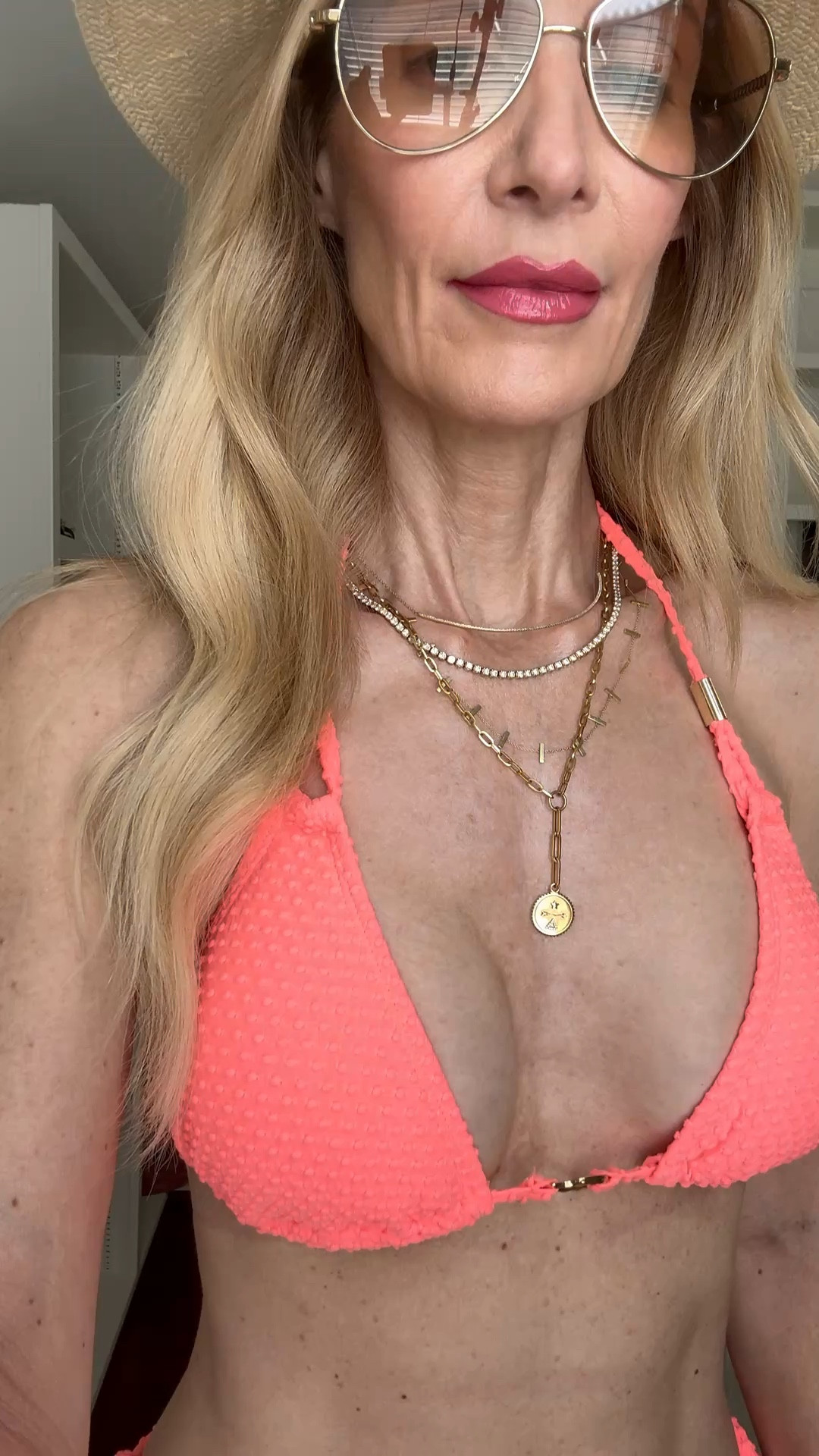 Chicest under $50 bikini with the most flattering fit and gold detailing ✨
This one is so good—the color is beautiful, the quality feels amazing, and I love the tie sides for an adjustable fit. Perfect for beach days or lounging poolside!
I’m wearing a size small and it fits true to size. 

 #LTKOver40 #LTKSwim #LTKTravel