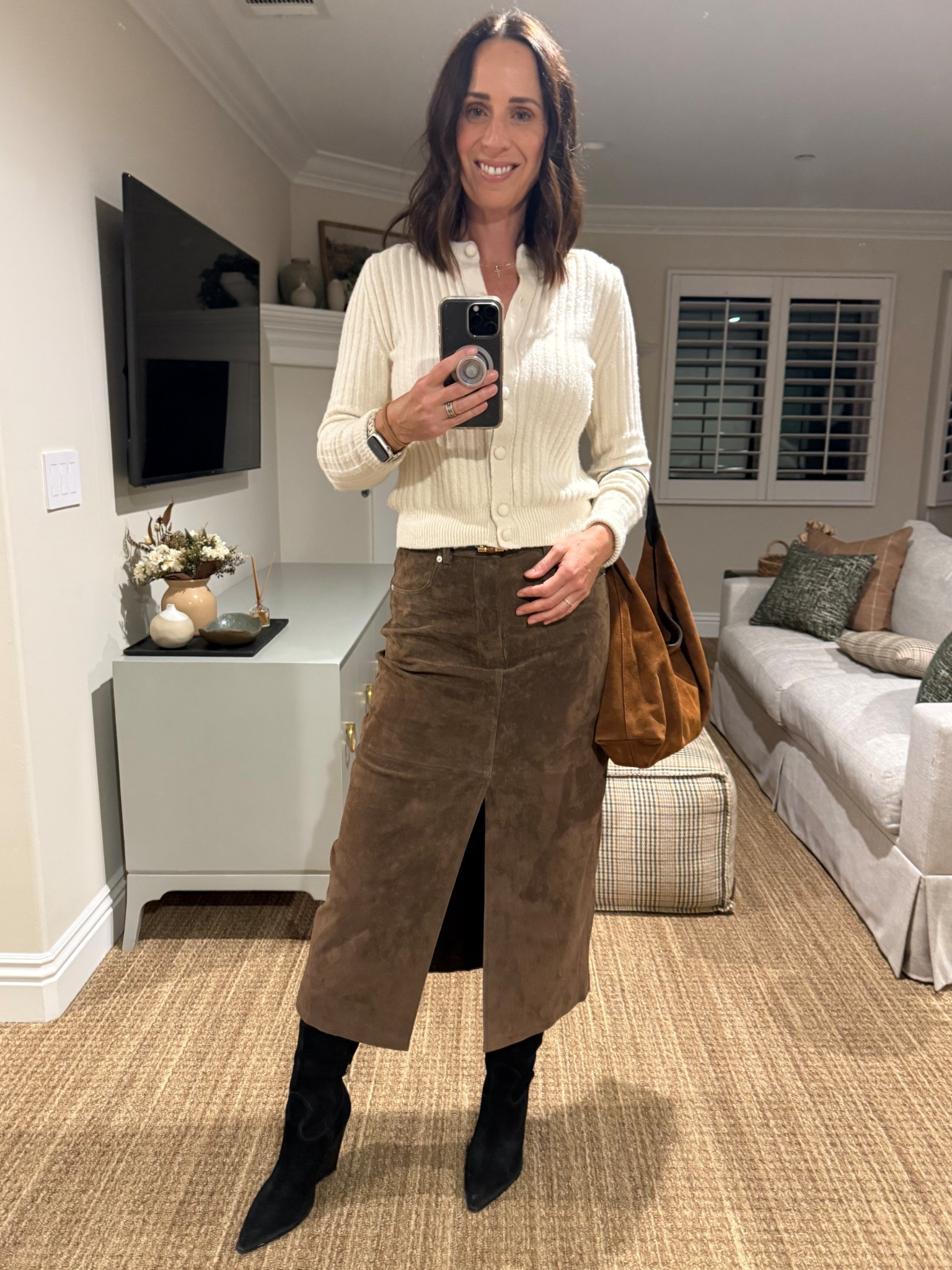 Suede on suede on suede 

#LTKGiftGuide #LTKOver40 #LTKItBag