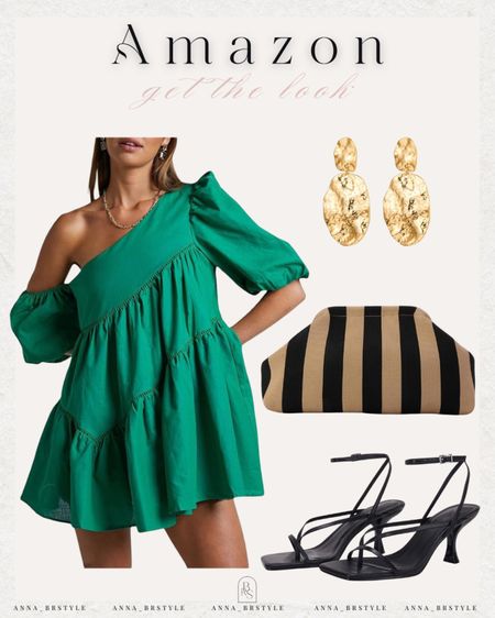 Summer dress, green mini dress, one shoulder dress, vacation dress

#LTKfindsunder100 #LTKfindsunder50