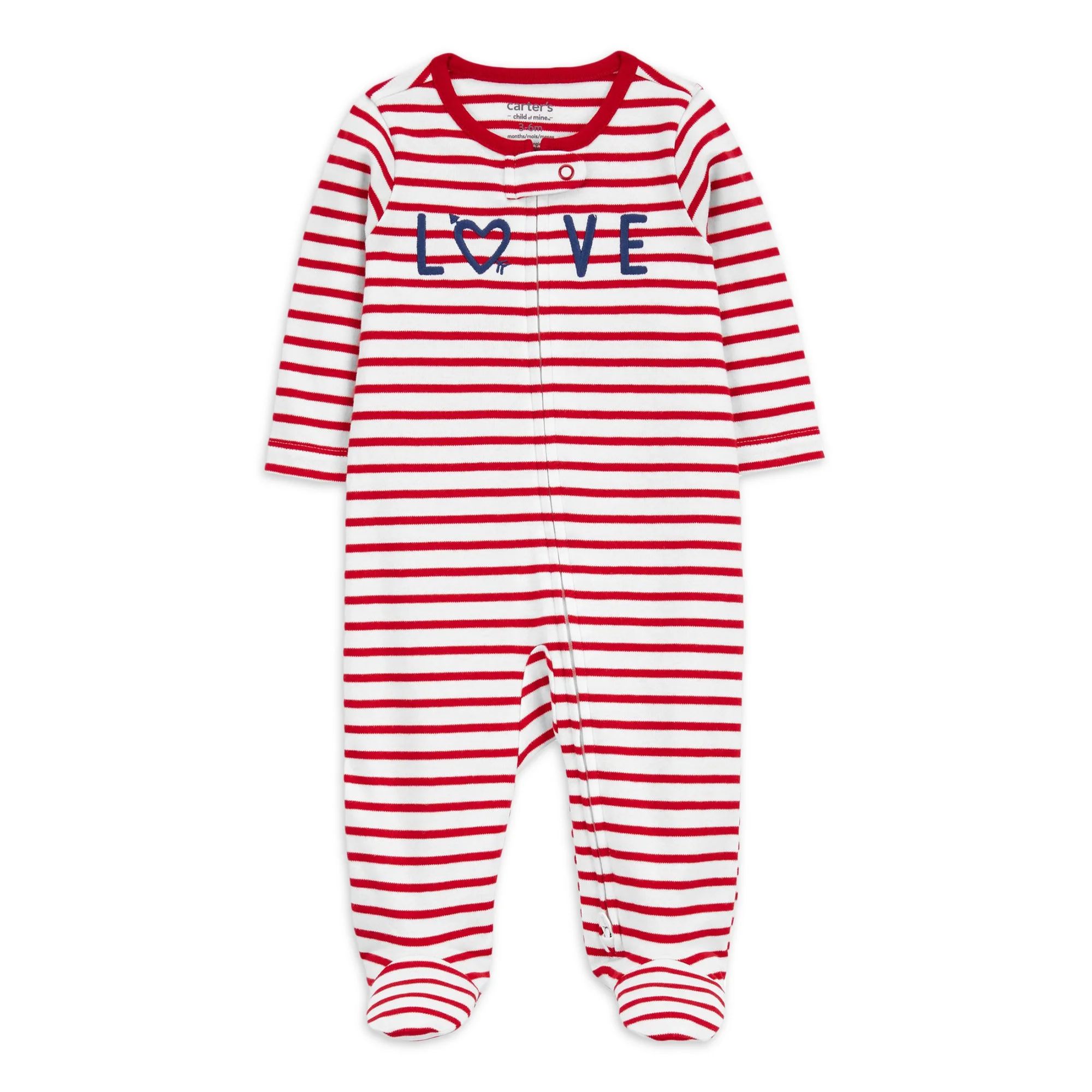 Carter's Child of Mine Baby Unisex Valentine's Sleep N Play, One-Piece, Sizes Preemie-6/9 Months | Walmart (US)