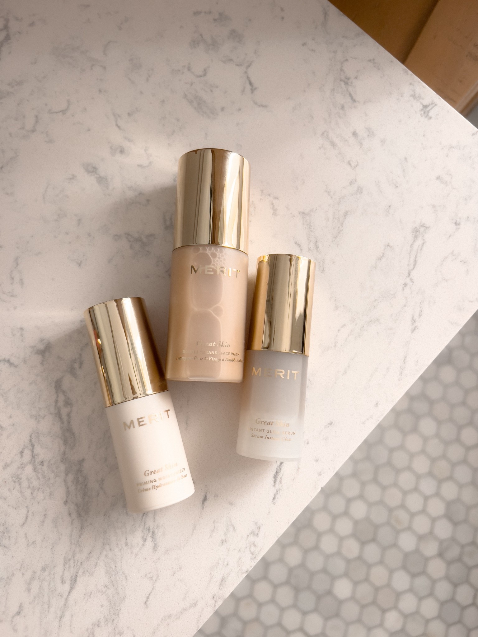 My biggest regret with @Merit makeup & skincare!? That I didn’t buy the bigger Great Skin Serum from the get-go!! Just buy it all and buy the bigger sizes!! 

I wear —

I start with Great Skin Serum & Moisturizer 

Then use the Minimalist Perfecting Complection Stick in Linen (a wonderful fair neutral that works for so many!) 

Bronze Balm Sheer Bronzer in Seine 

Flush Balm Cheek Color in Cheeky 

(I blend all that in with the No. 1 Blending Brush by Merit) 

Solo Shadow Eye Color in Studio 

Clean Lash Lengthening Mascara in Perfect Black 

Brow 1990 Sheer Gel Pencil Taupe (cool blonde) 

Signature Lip Liner in Coupe (cool pink) 

Signature Lip Blush in Andie (baby pink) 

Shade Slick Tinted Lip Oil in Pointelle (cool baby pink) 

I’m a True Summer, so I go for anything cool and pink-y! 

Let me know if you have any color questions! 


#LTKBeauty #LTKOver40 #LTKselfcare