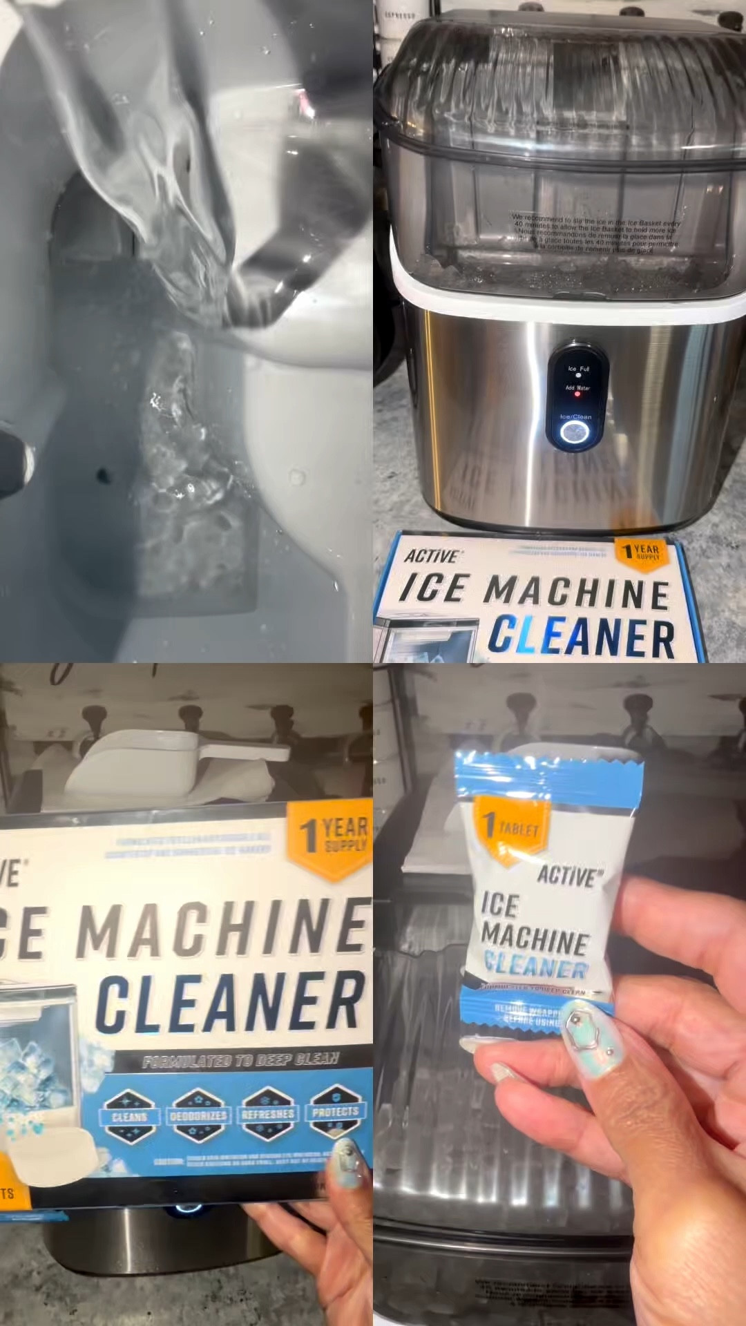 Love my Ice Machine but to keep it functioning properly and clean I always grab these tablets they are so good for descaling. Ice Machine and Tabs linked below! 

#LTKvlog #LTKHome #LTKmomlife
