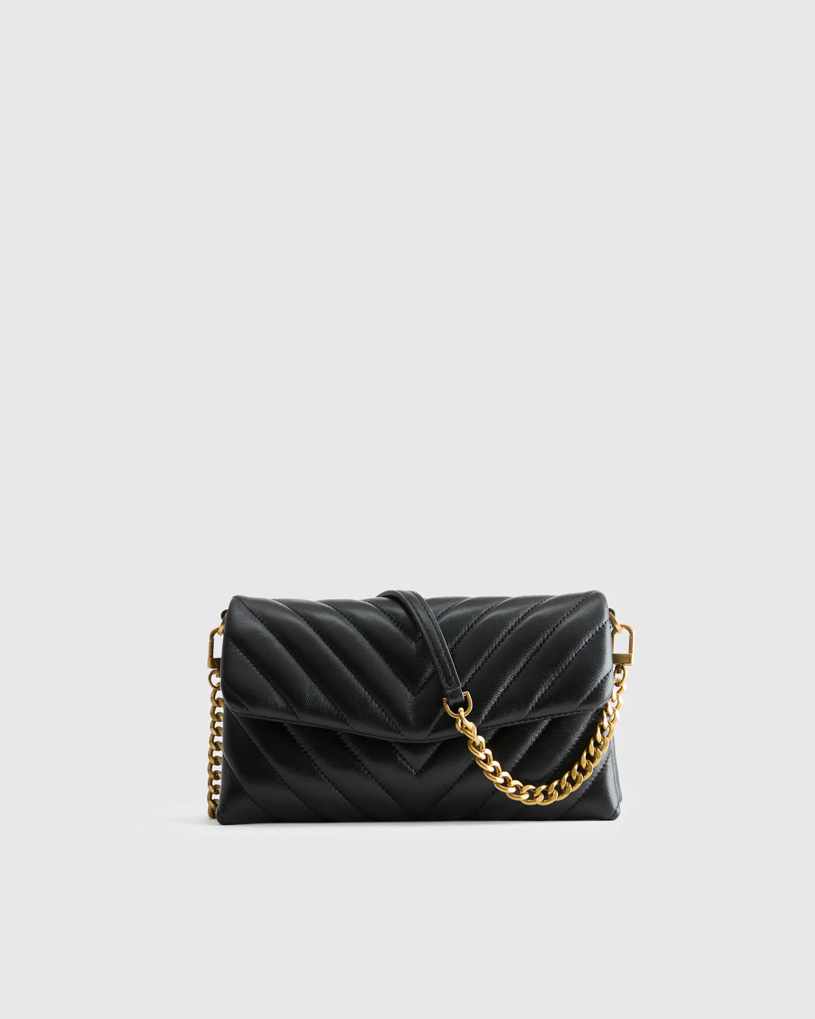 Italian Leather Quilted Wallet Crossbody | Quince