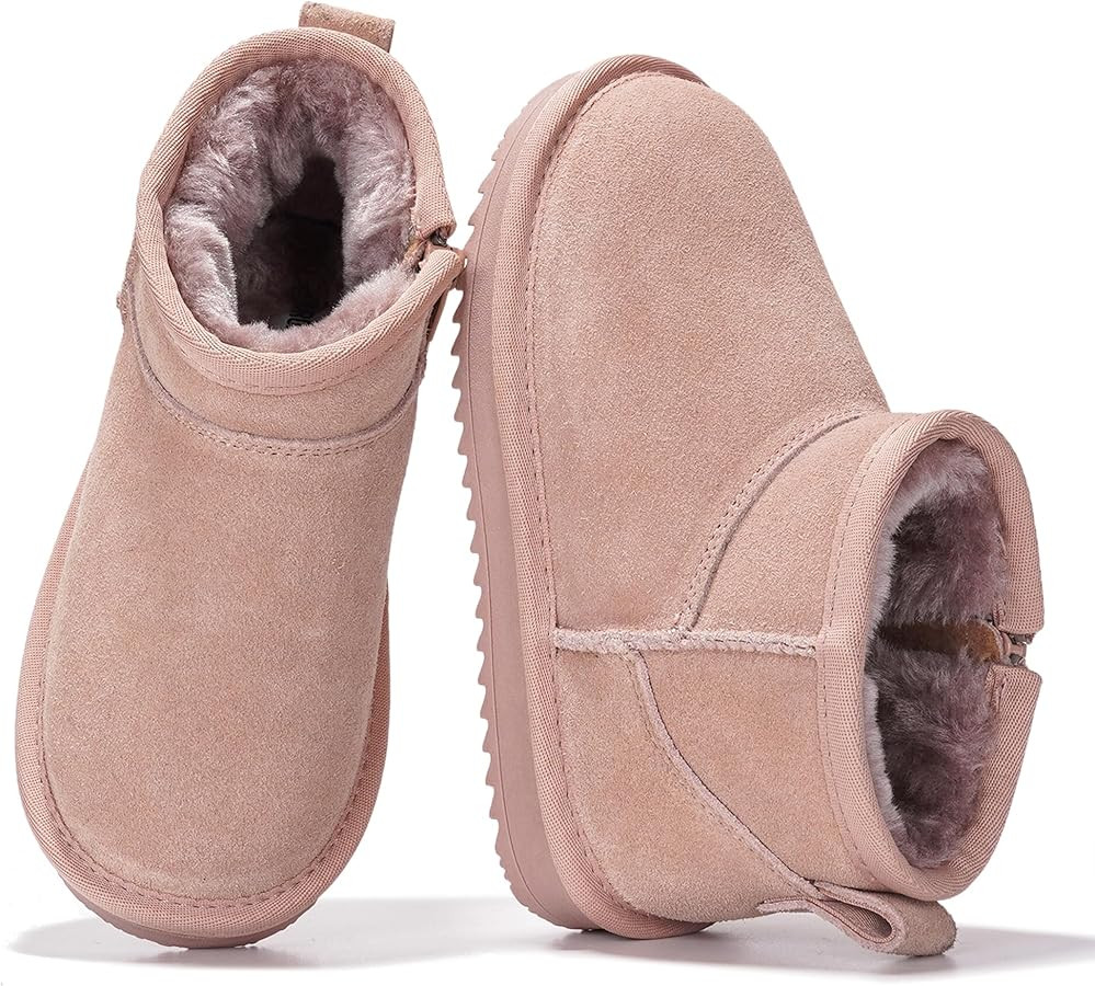 Project Cloud 100% Genuine Leather Girls Boots – Water Resistant & Lightweight Ankle Boots with... | Amazon (US)