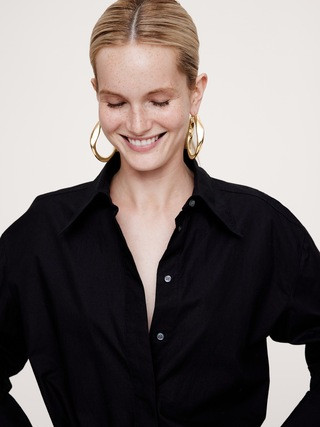 Clio Hoop Earrings Aureus + Argent | Banana Republic (US)