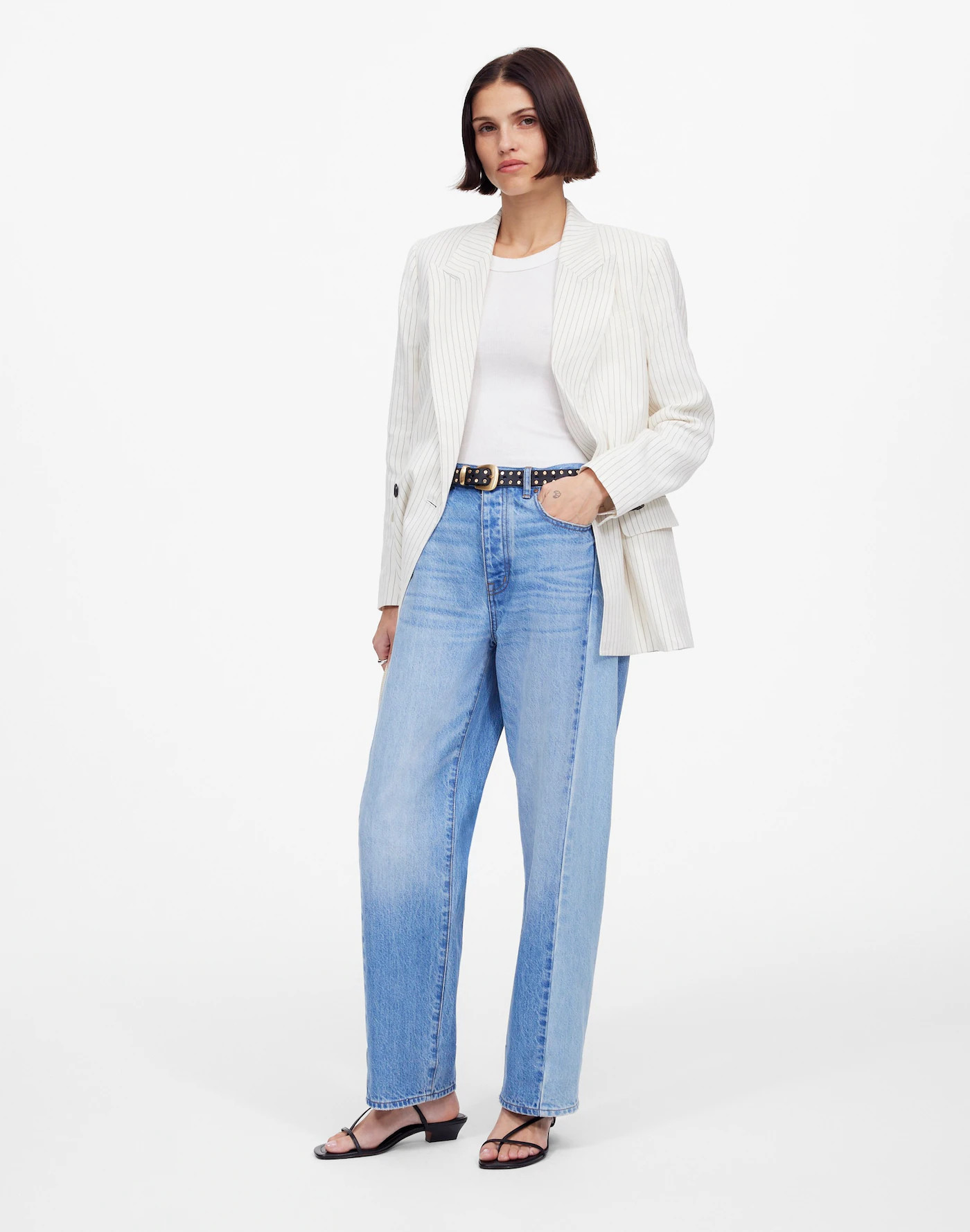 Pieced Barrel-leg Jeans in Redlands Wash | Madewell | Madewell