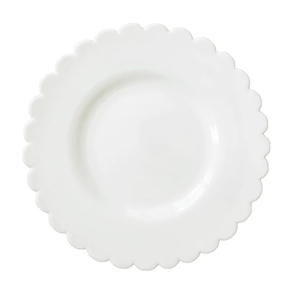 Scalloped Dinner Plate, White | The Avenue