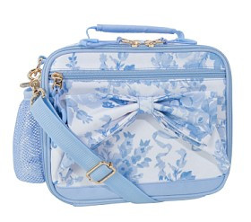 Mackenzie LoveShackFancy Blue Damask Floral Adaptive Lunch Box | Pottery Barn Kids