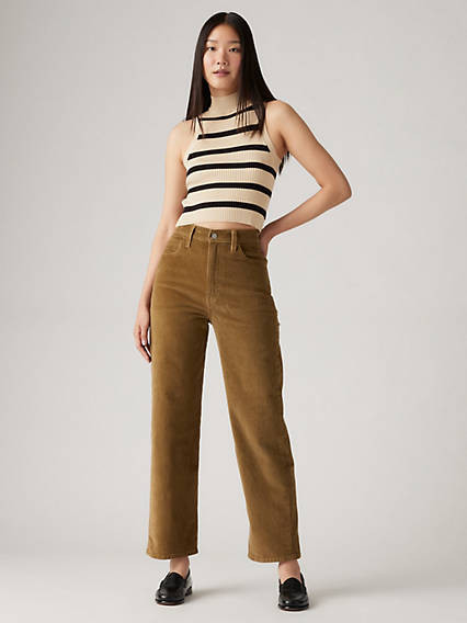 Levi's Ribcage Straight Ankle Corduroy Women's Pants 30x27 | Levi's US
