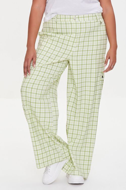 Plus Size Plaid Wide-Leg Pants | Forever 21 | Forever 21 (US)
