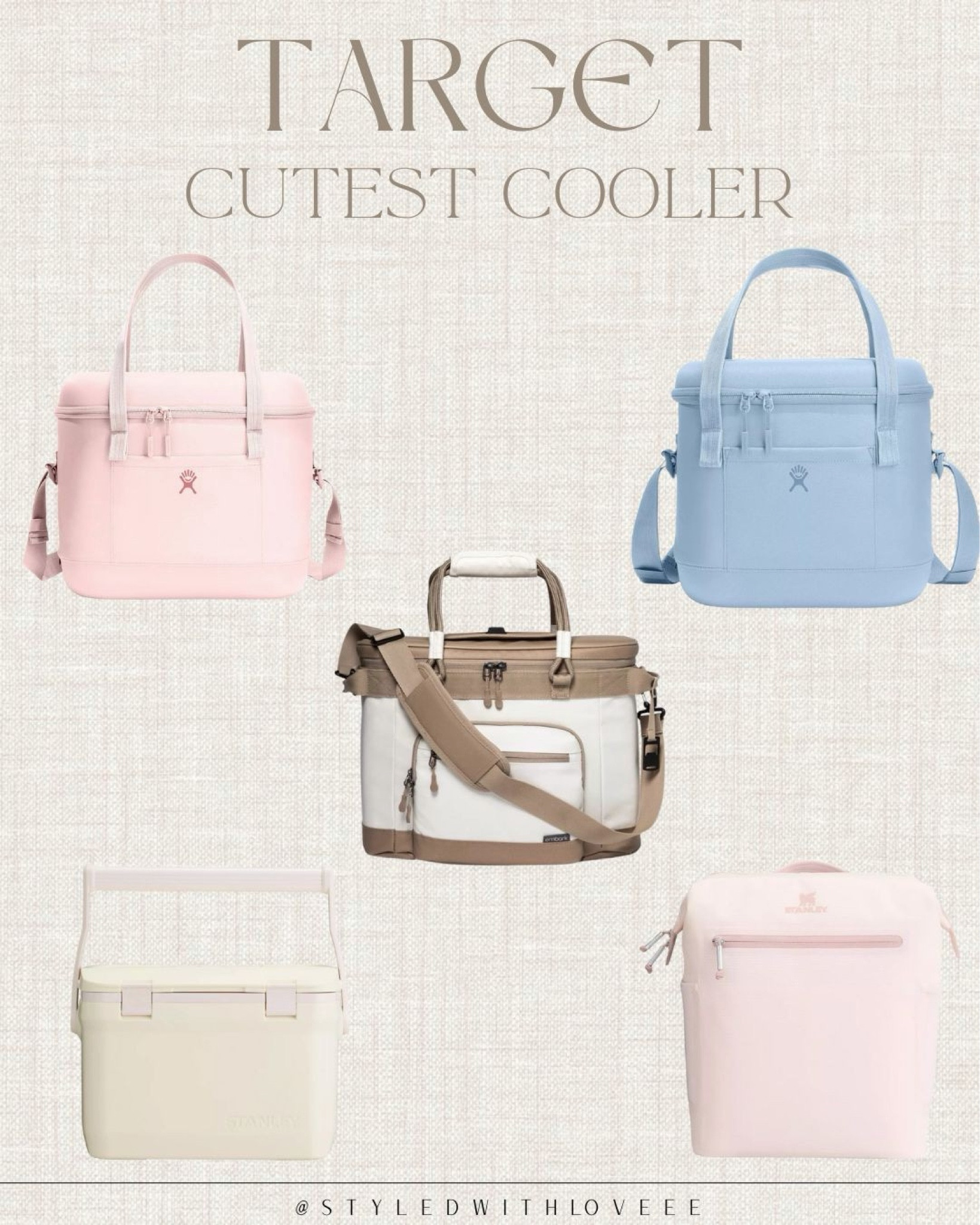 Because who said coolers can’t be cute? 🧊💅
These Target finds are perfect for pool days, beach hangs, or backyard BBQs — and yes, they’re just as functional as they are aesthetic.
Linked them all on my LTK under Summer Hosting Essentials 🧺
Which color are you grabbing? (I’m obsessed with the blush pink!)

#LTKfoodie #LTKHome #LTKSwim
