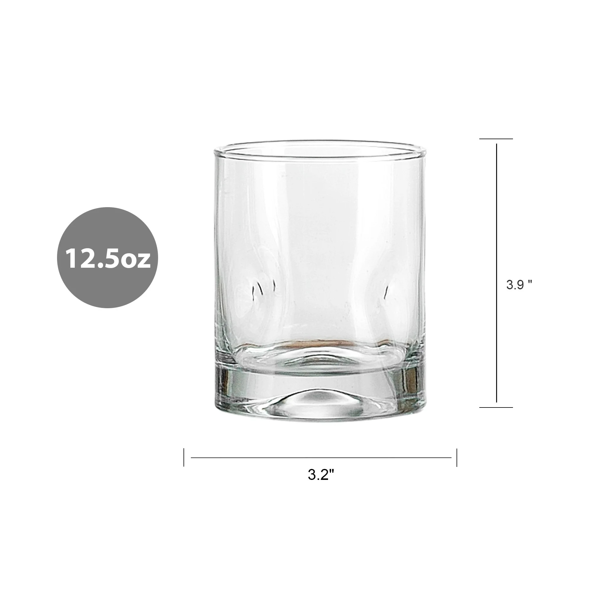 Better Homes & Gardens Lyra 12.5 oz Glass Drinking Glasses, Set of 4 | Walmart (US)