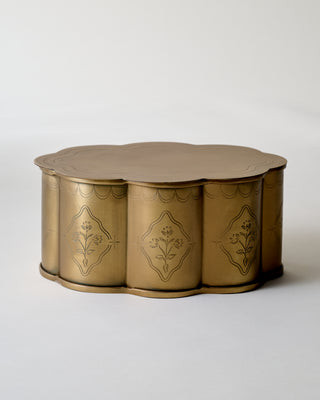 Antique Brass Fluted Canister | Magnolia
