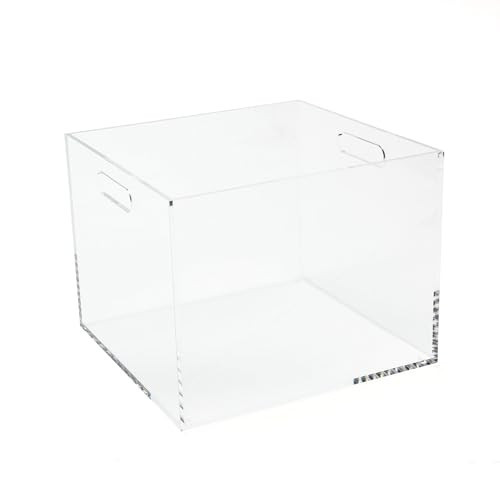 RUSSELL+HAZEL Acrylic File Box, Acrylic File Folder Organizer, Letter Size Hanging File Organizer Box, 12.25" x 12.75" x 10," Acrylic Storage Container for Bathroom, Pantry or Home (55712) | Amazon (US)