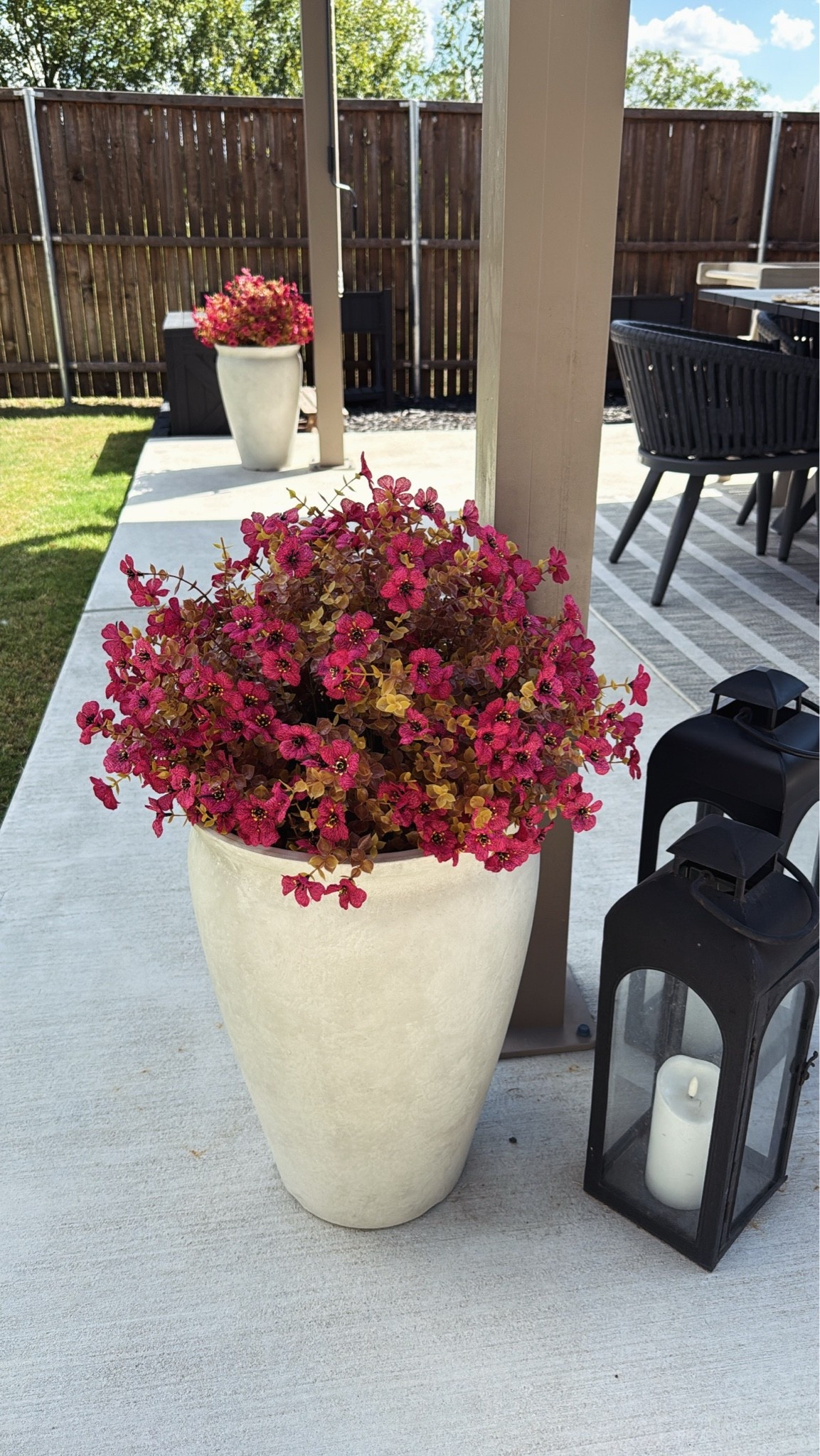 Fall decor, fall flowers, fall porch, lanterns, faux flowers

#LTKHome