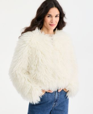 Women's Solid Faux-Fur Completer Jacket, Macy's Exclusive | Macy's