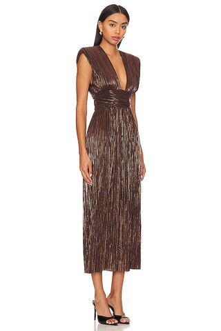 Tinka Dress in Dark Brown | Revolve Clothing (Global)