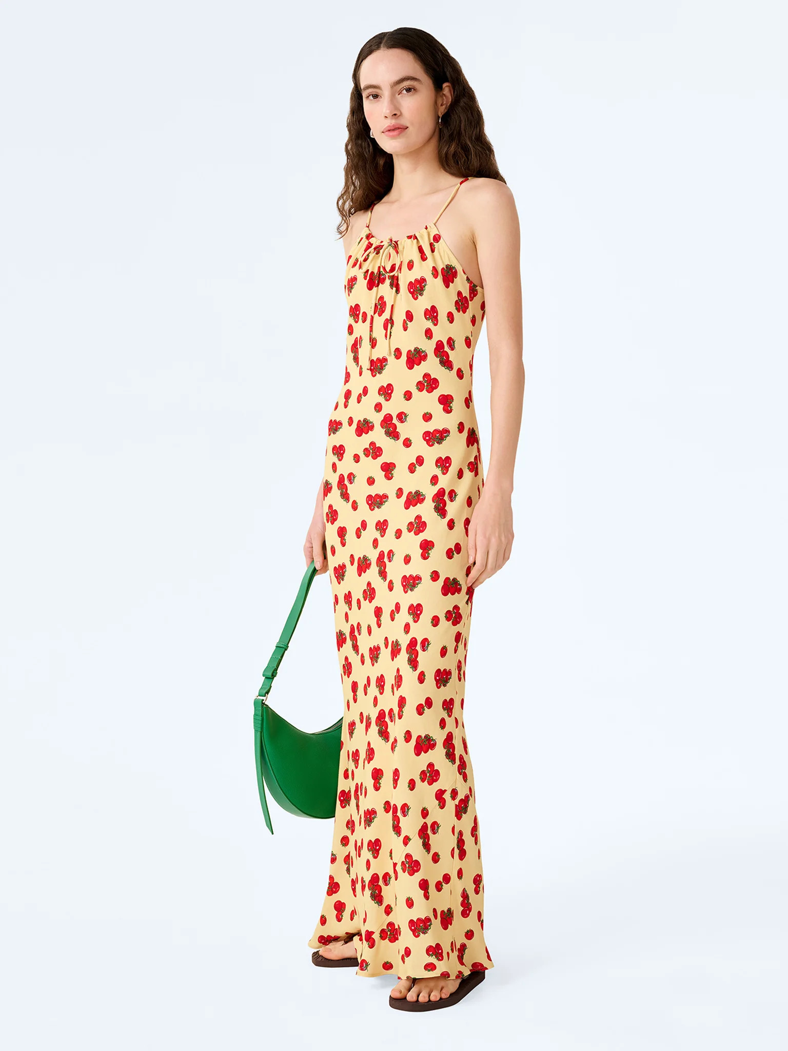 Cecile Dress in Tomato Print | OMNES UK