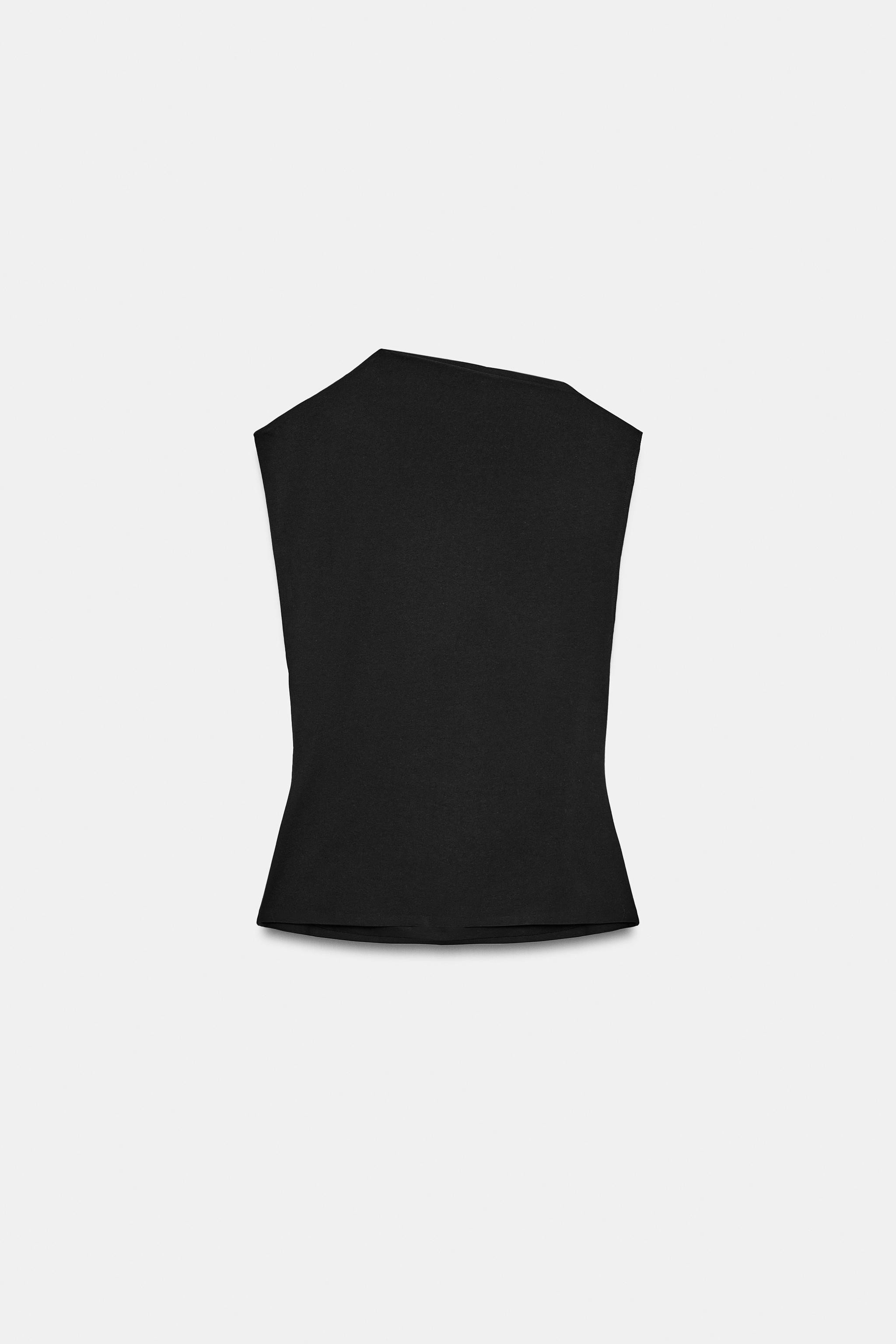 DRAPED COTTON TOP | Zara US
