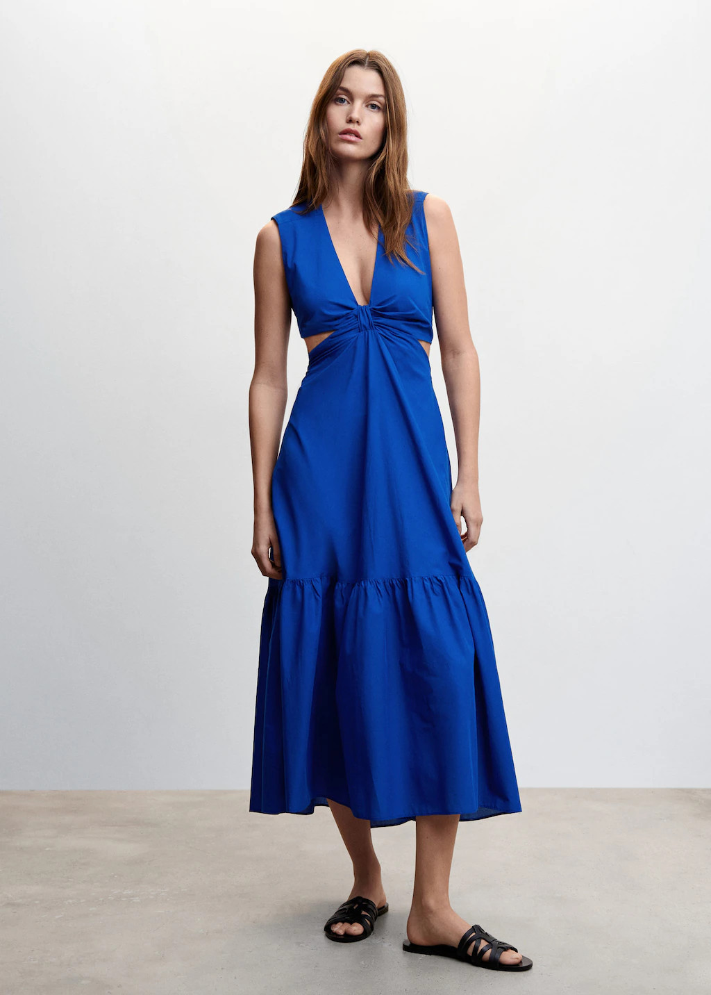 Knot dress with openings -  Women | Mango USA | MANGO (US)