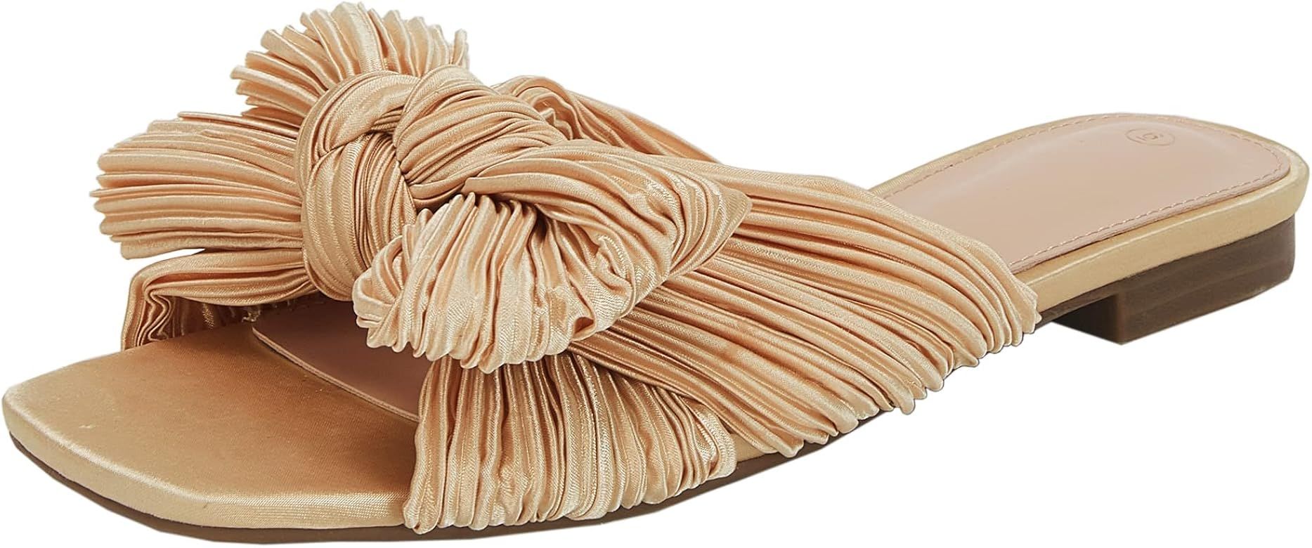 Pleated Bow Sandal | Amazon (US)