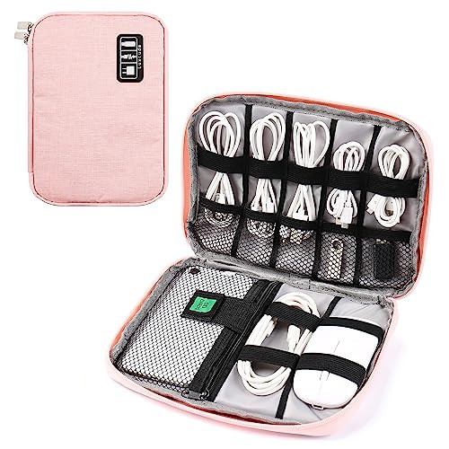 Luxtude Cord Organizer Travel, Cable Organizer Bag, Electronic Organizer Travel Case for Chargers and Cords, Tech Bag & Charger Case, Travel Essentials for Electronics Items/USB,etc | Amazon (US)