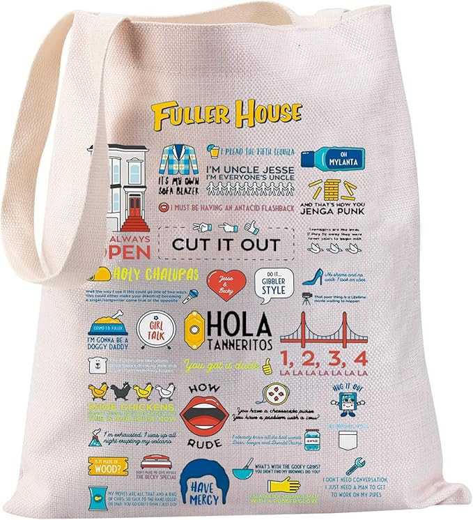 JYTAPP TV Show Gift Fuller House Merchandise TV Show Tote Bag for Fans | Amazon (US)
