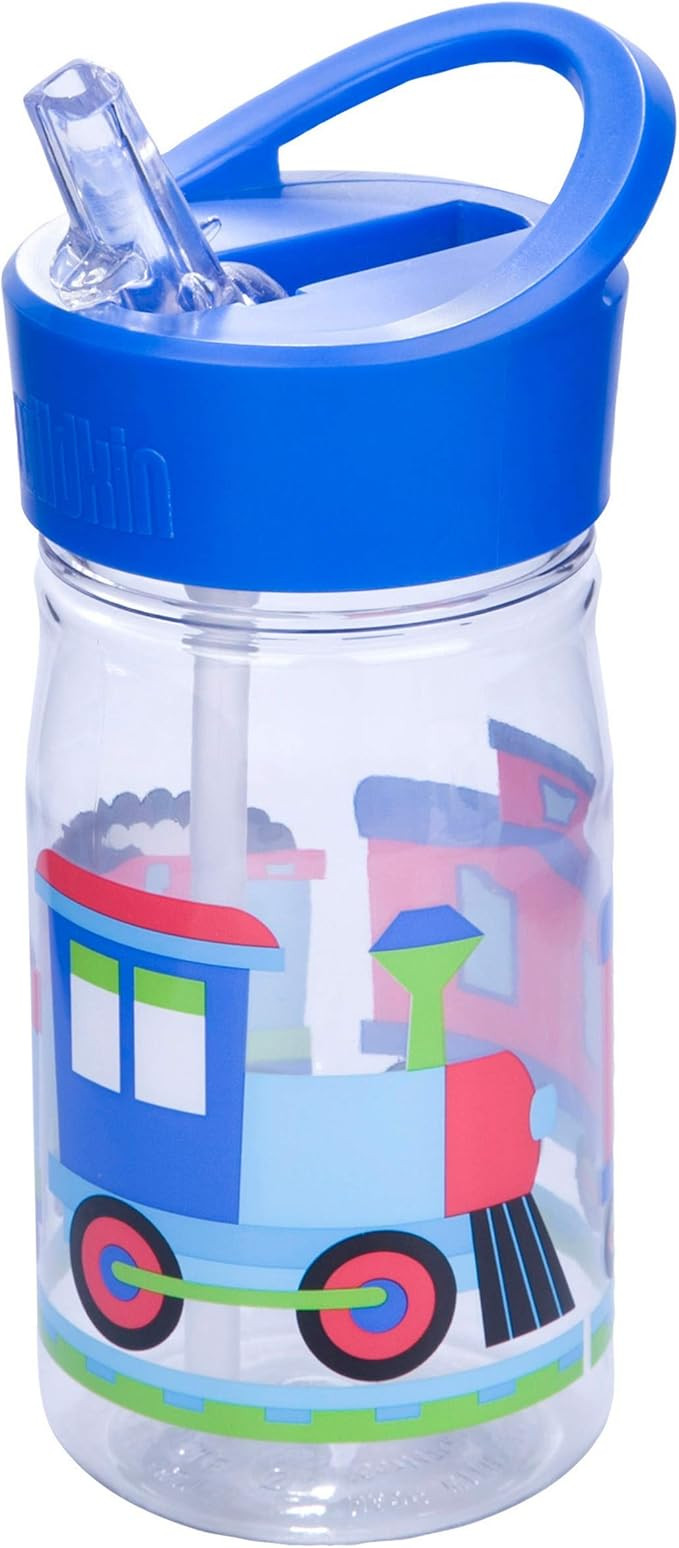Wildkin Kids 16 oz Reusable Water Bottle for Boys and Girls, Features Straw Top and Carrying Hand... | Amazon (US)