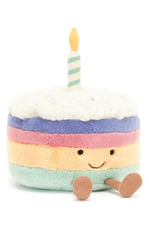 Jellycat Amusable Rainbow Birthday Cake Plush Toy in Multi at Nordstrom | Nordstrom