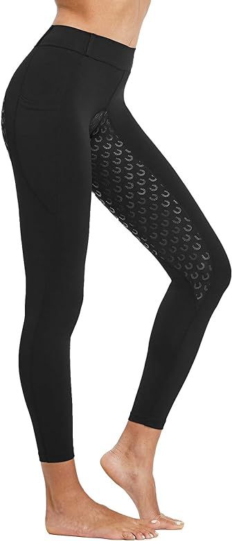 FitsT4 Women's Full Seat Riding Tights Active Silicon Grip Horse Riding Tights Equestrian Breeche... | Amazon (US)