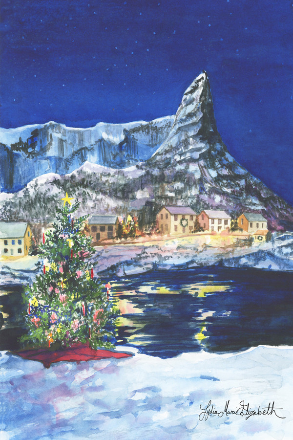 A Christmas tree for Lofoten Norway | Artfully Walls