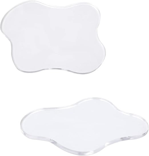 2pcs Acrylic Irregular Coasters, Clear Cloud Shape Cup Mats Transparent Irregular Shaped Coasters... | Amazon (CA)