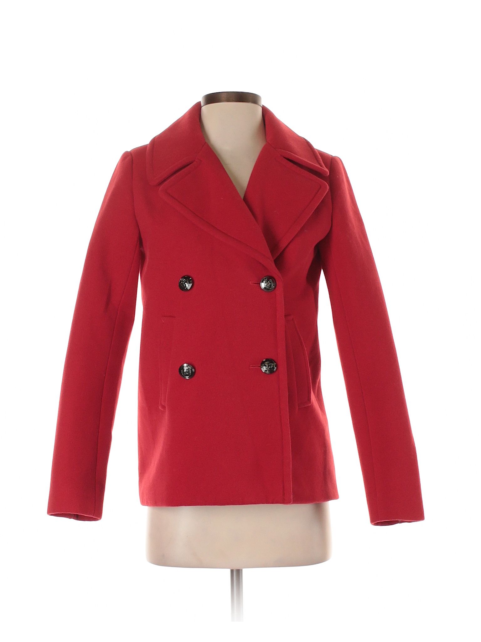 Express Coat Size 00: Red Women's Jackets & Outerwear - 38417219 | thredUP
