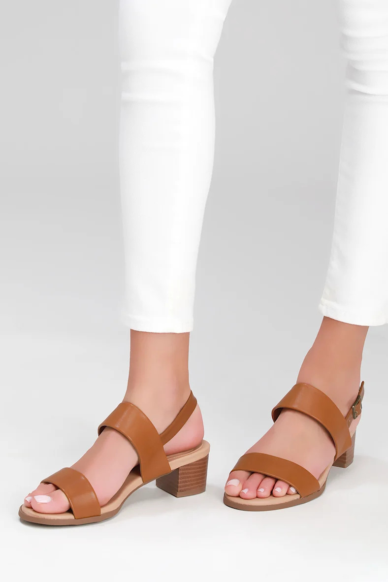 Tulum Trek Tan Heeled Sandals | Lulus (US)