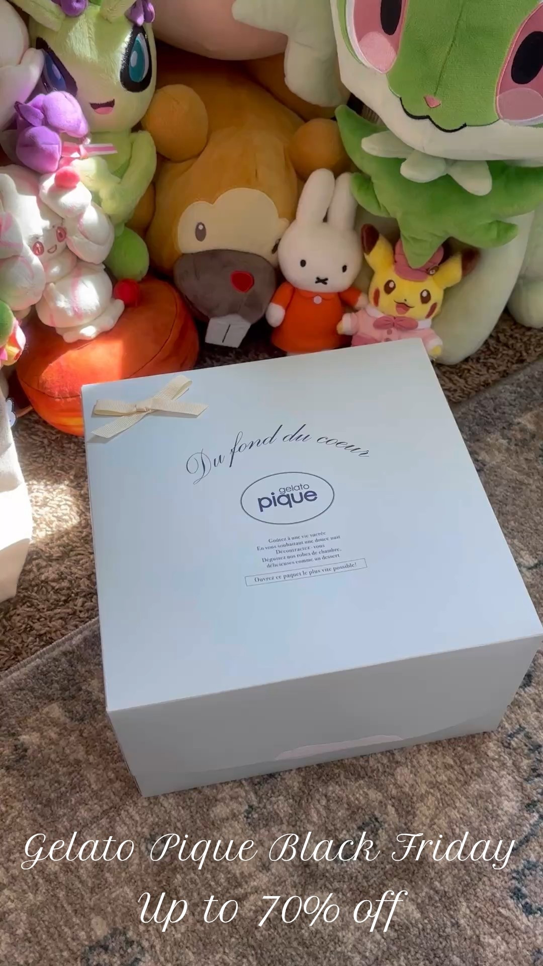 Gelato Pique Black Friday sale. Up to 70% off plus a secret sale of exclusive items marked at 30% off. Luxury loungewear. Japanese loungewear. Japanese fashion. Christmas gift idea. Selfcare Christmas gift idea. Pokemon sleep. Pokemon sleepwear. Miffy. Miffy sleepwear. 

#LTKCyberWeek #LTKSaleAlert #LTKGiftGuide