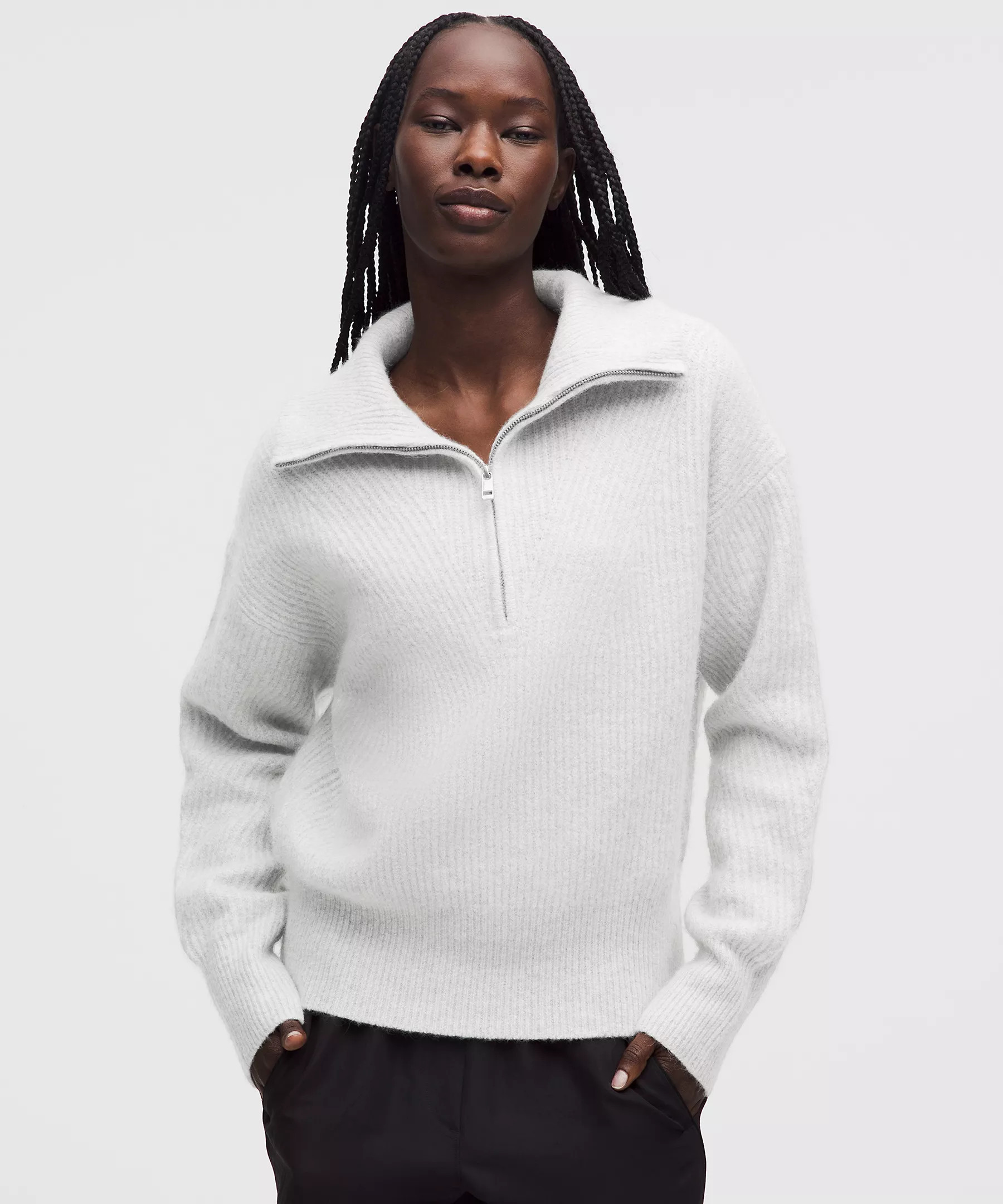 Alpaca-Blend Collared Half-Zip Sweater | lululemon (CA)