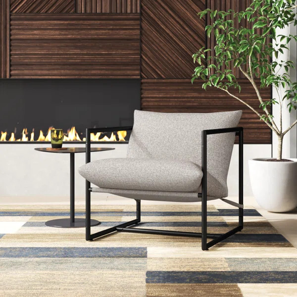 Reagle Modern Metal Framed Sling Accent Chair | Wayfair North America