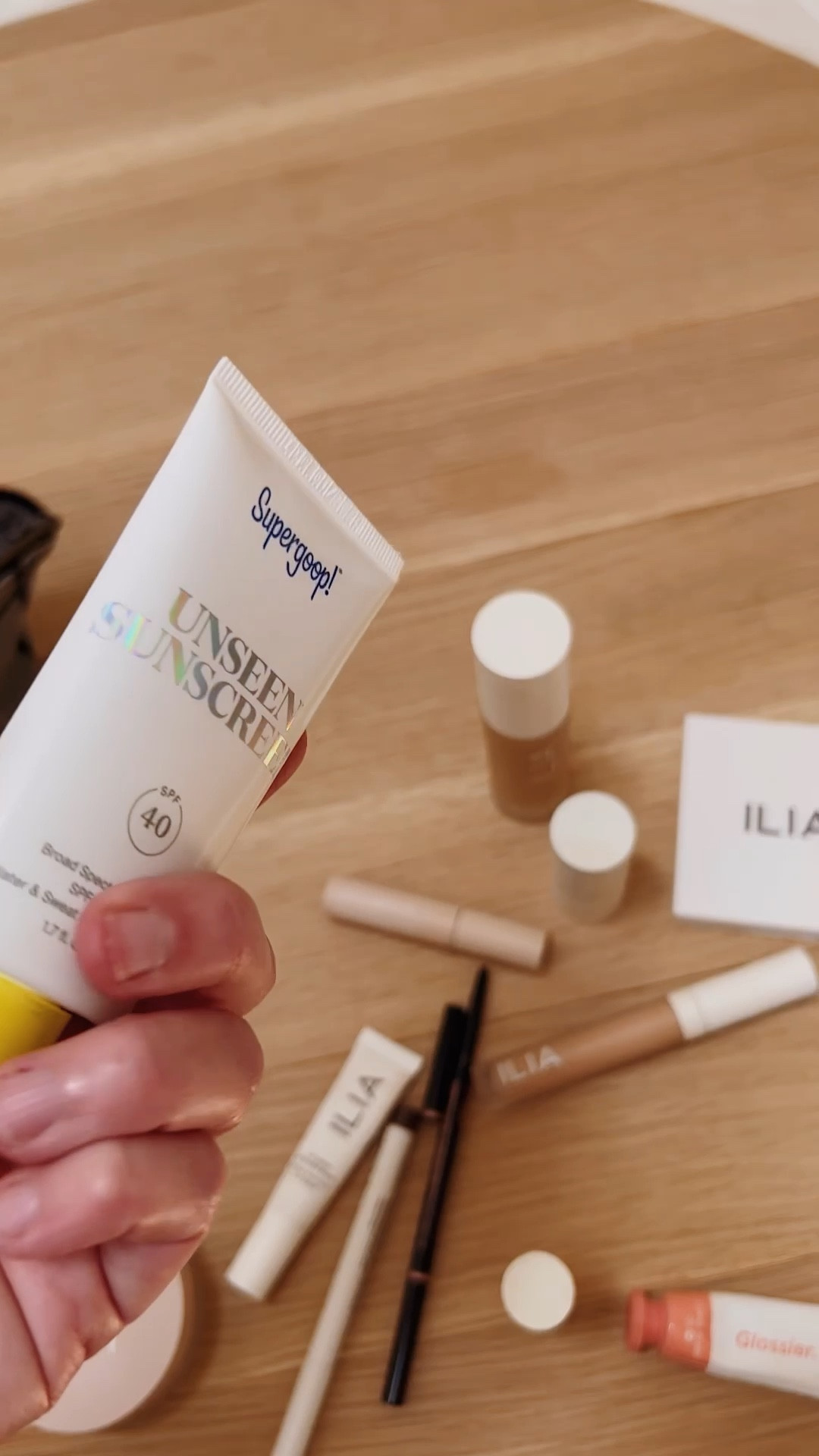 I use this under my makeup every single day. It’s 40 spf, goes on completely transparent, has a velvety feel, and acts as a nice primer too. 🌞🤗 beauty - skincare - suntan lotion - makeup primer - supergoop- Nordstrom anniversary sale

#LTKbeauty #LTKsalealert #LTKxNSale