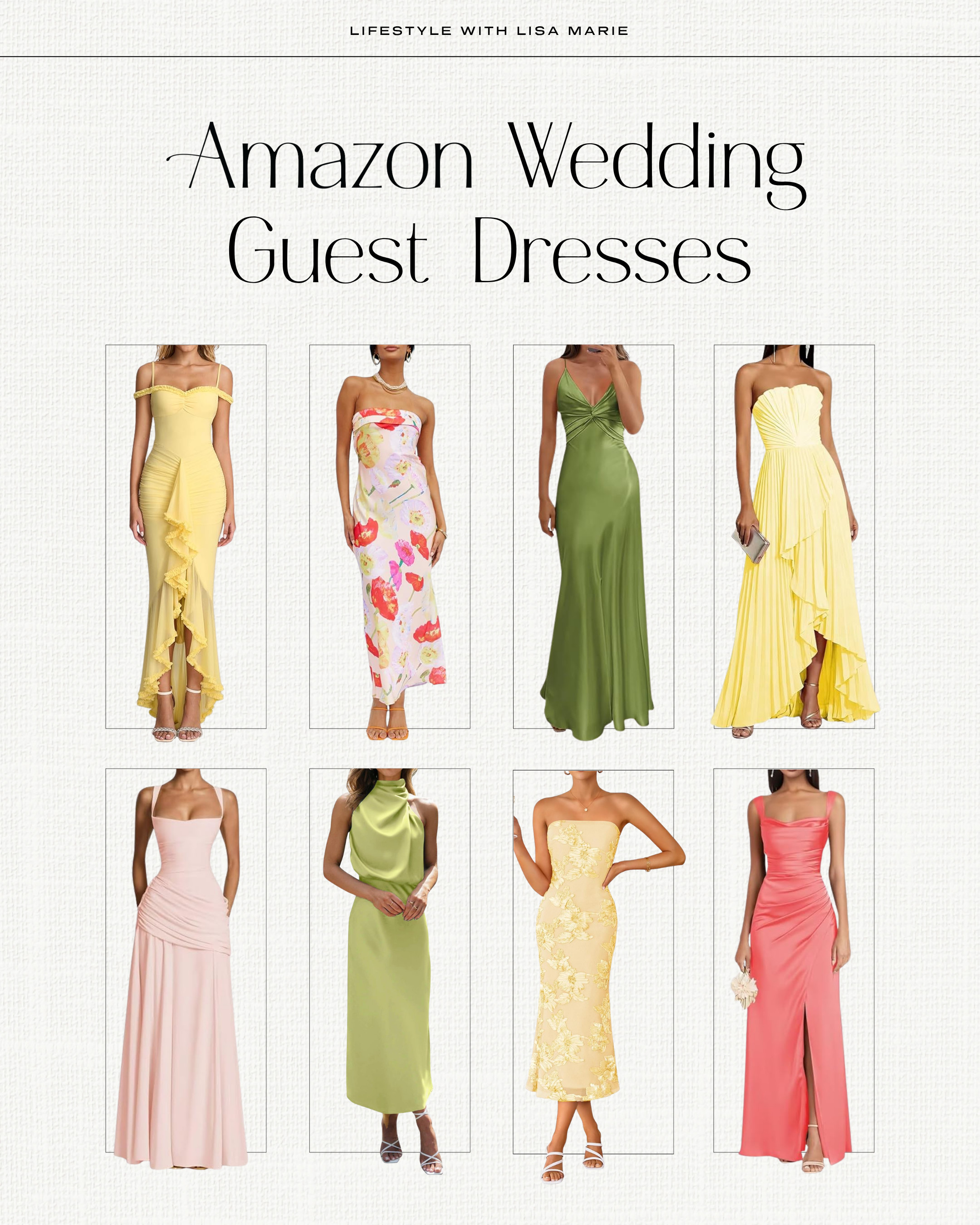 Amazon wedding guest dresses for spring and summer weddings. Floral, coral, green and yellow dresses for events. Silk, satin and chiffon midi and maxi dresses. Cocktail hour and event dresses. 

 

#LTKSeasonal #LTKPetite #LTKWedding