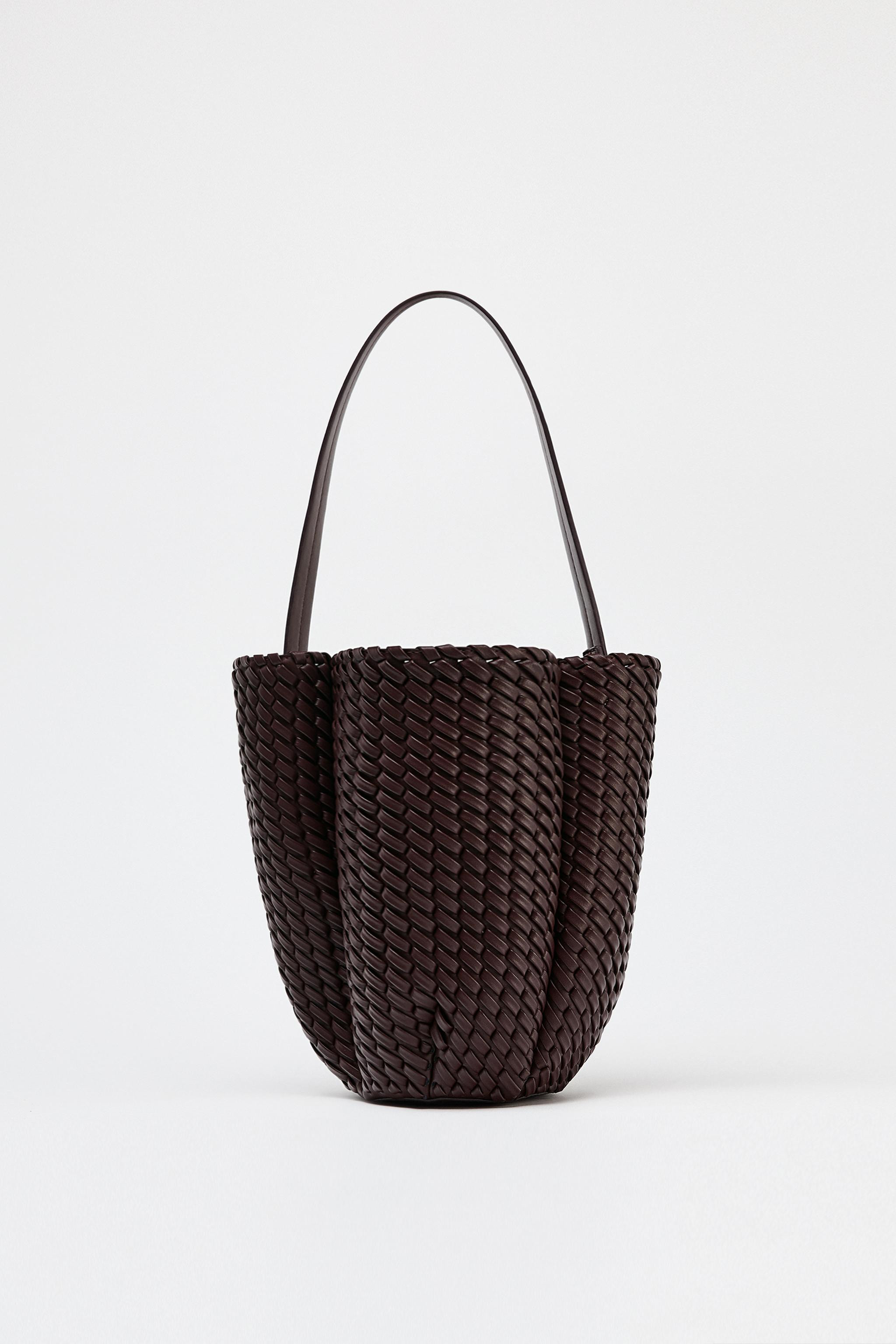 WOVEN EFFECT BUCKET BAG | Zara US