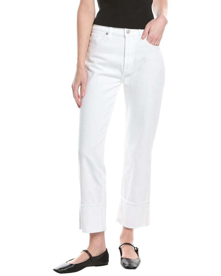 7 For All Mankind Logan White Stovepipe Jean | Shop Simon
